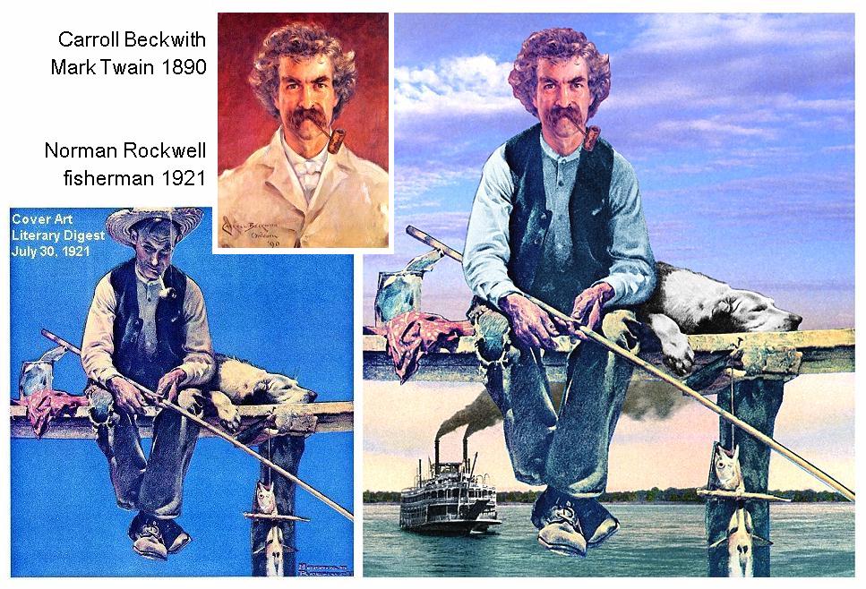 Beckwith1890Rockwell1921MarkTwainComposite