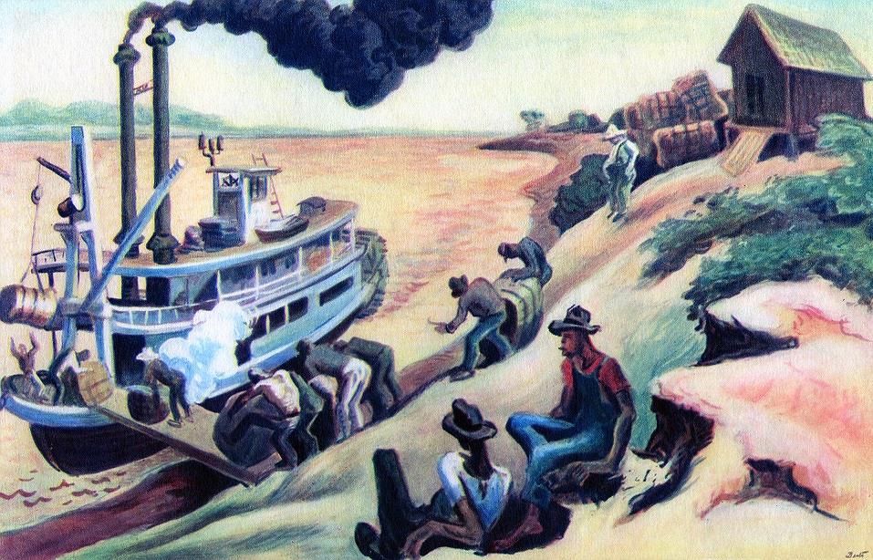 BentonSteamboatALazyRiverFORTUNEMagJune1930page
