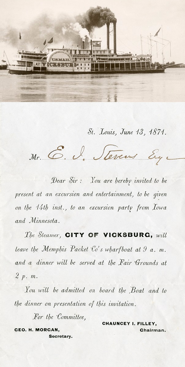 CityOfVicksburgInvitationStLouis13June1871WithPhoto