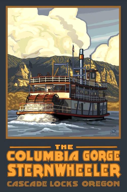 ColumbiaGorgeSternwheelerPosterOregon