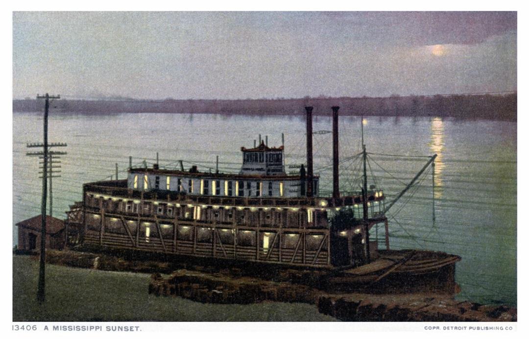 DetroitPublishingMississippiSunsetPostCard50percent