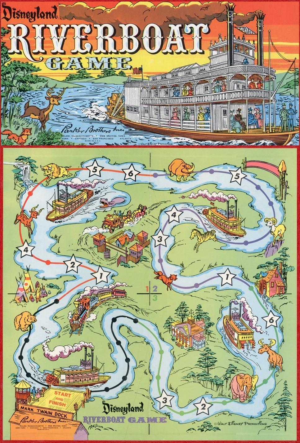 DisneylandRiverboatGameBoxAndBoardForNORI