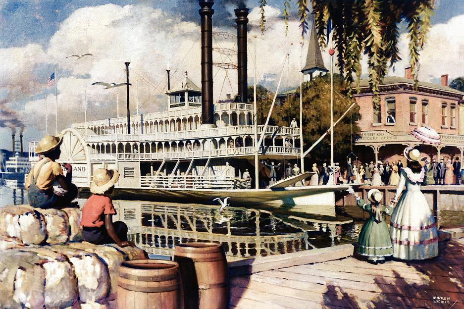 LOOMIS steamboat Painting 33 percent