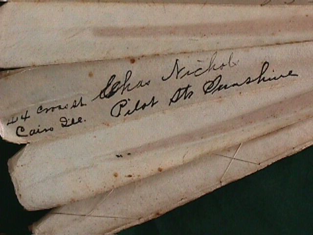 Victorian fan, autographed by steamboat people