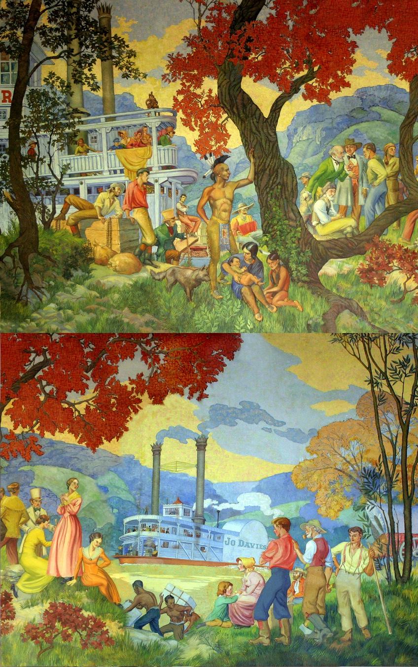 MuralCyFerringMuralDubuqueIowaDetailsLeftRightHalves