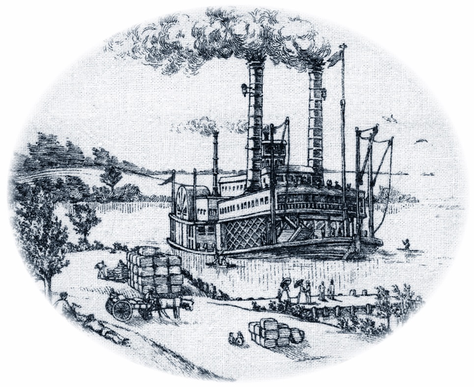 OldSouthTobaccoGraphicOfSteamboatOvalVignetteForNORI