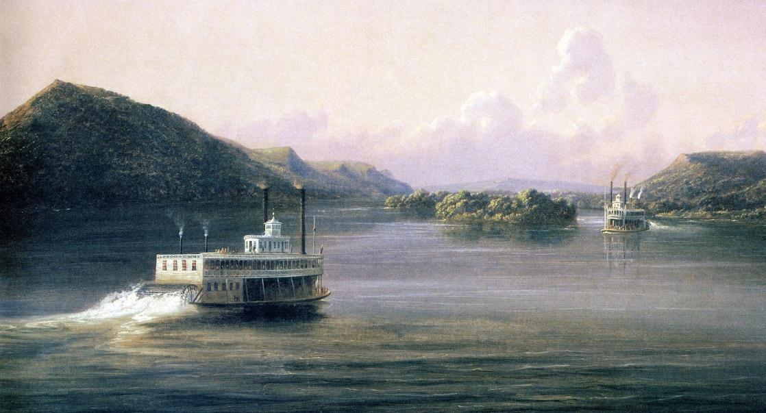 PaintingUpperMIssissippiFerdinandReichard1850s