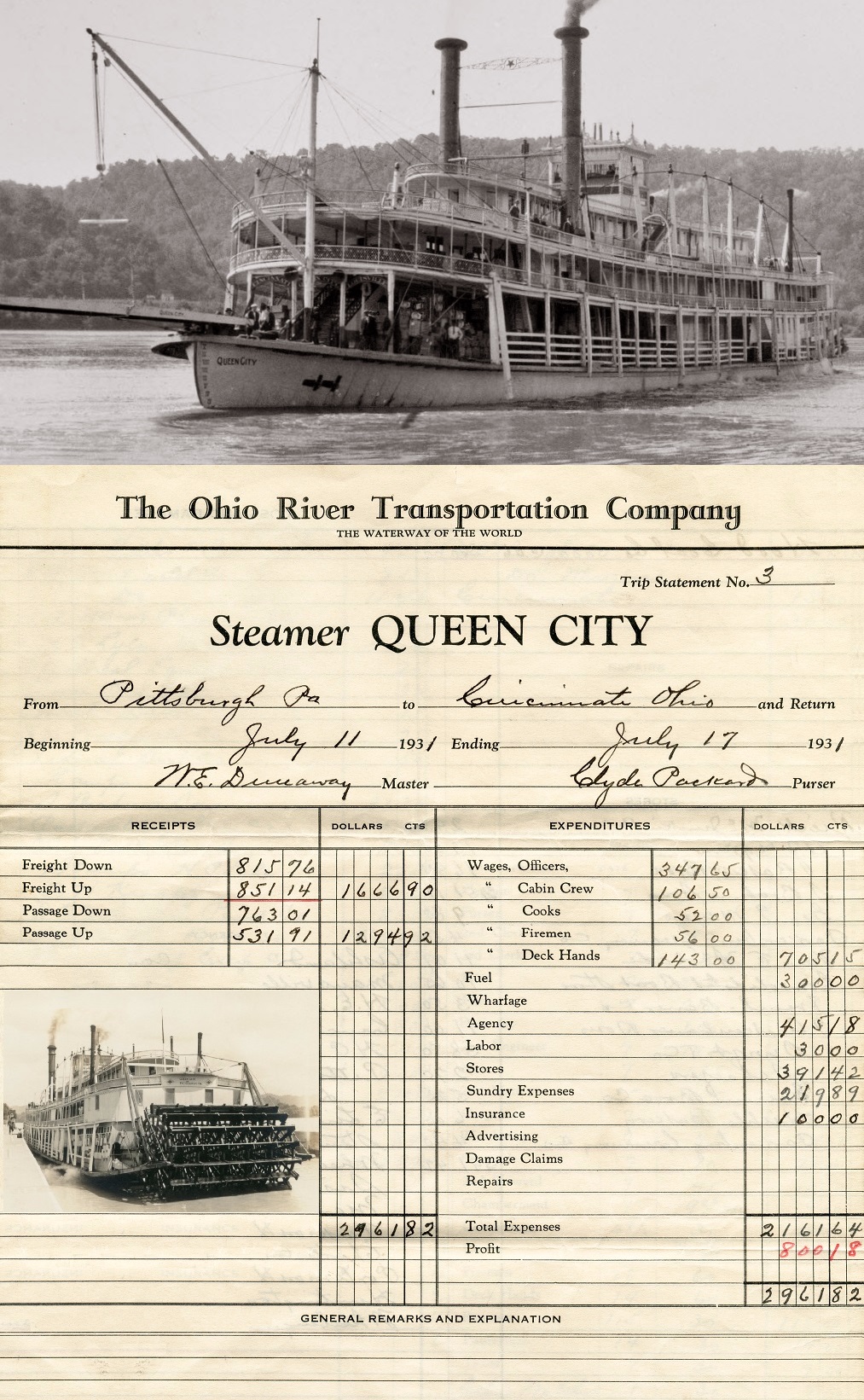 QueenCityPhotoTripStatementJuly1931forNORI