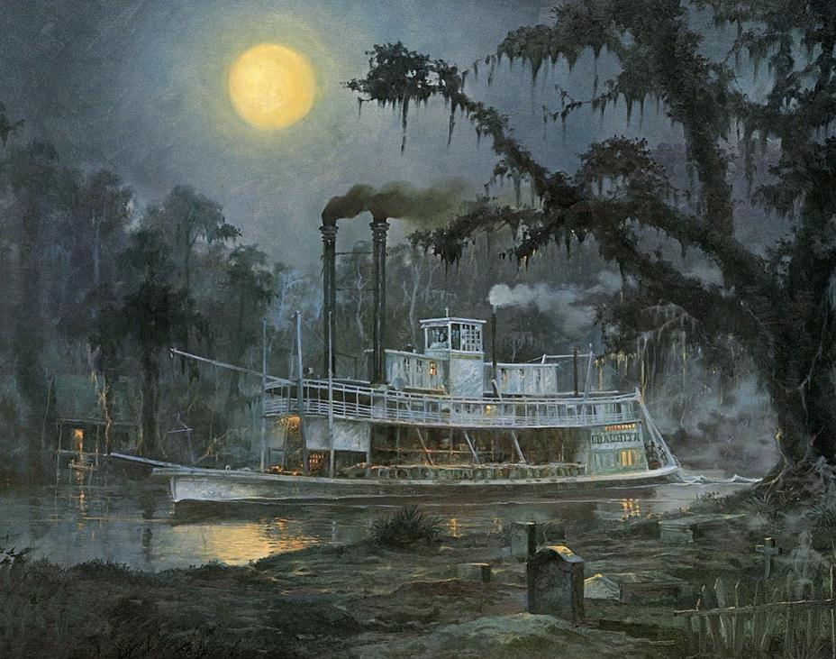 RUCKER_Steamer_OUACHITA_at_Night_ForNORI