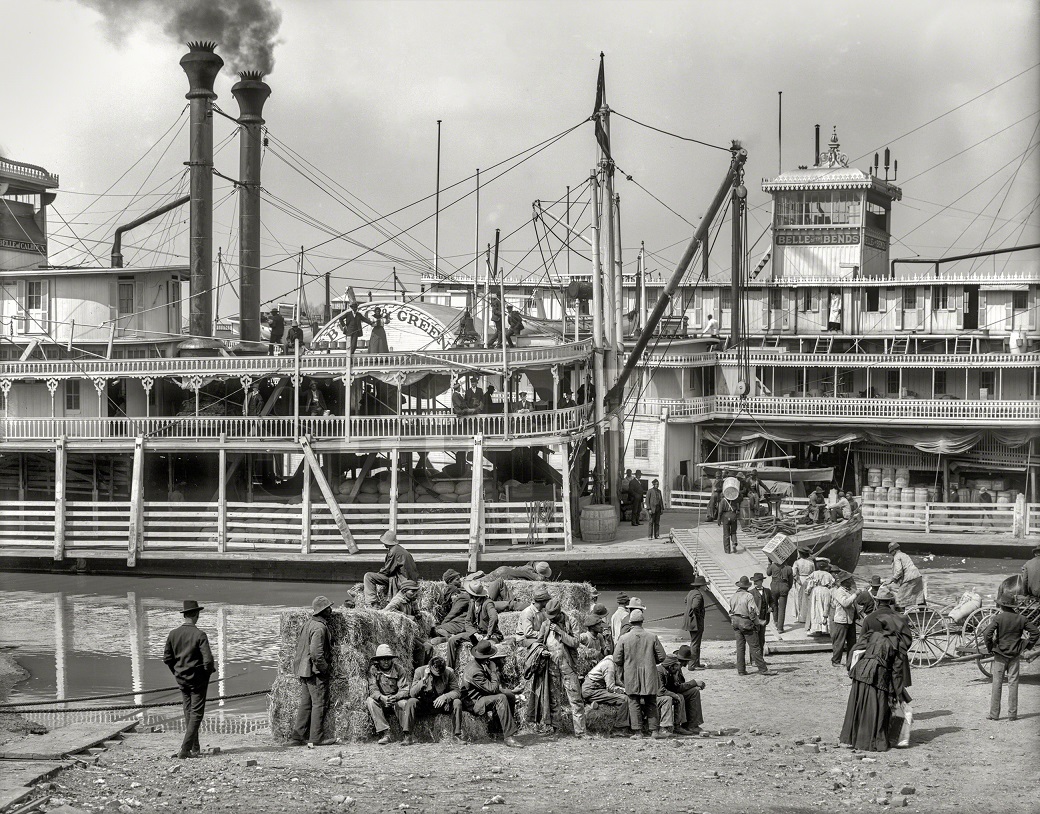 SHORPY-VicksburgLanding1906BelleOfCalhousBelleOfTheBendsDetroitPubForNORI