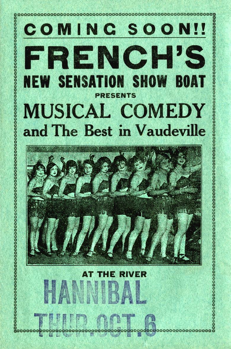 ShowboatFlyerHannibalMOThursSixthOct1927forNORI