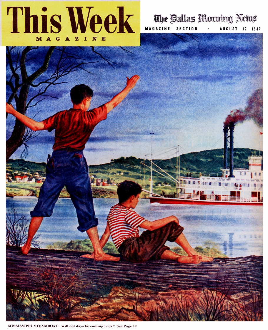 SundaySupplementCover1947SteamerStLOUISforNORI