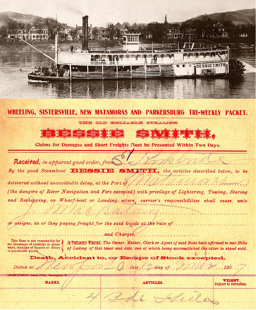 steamboat waybill