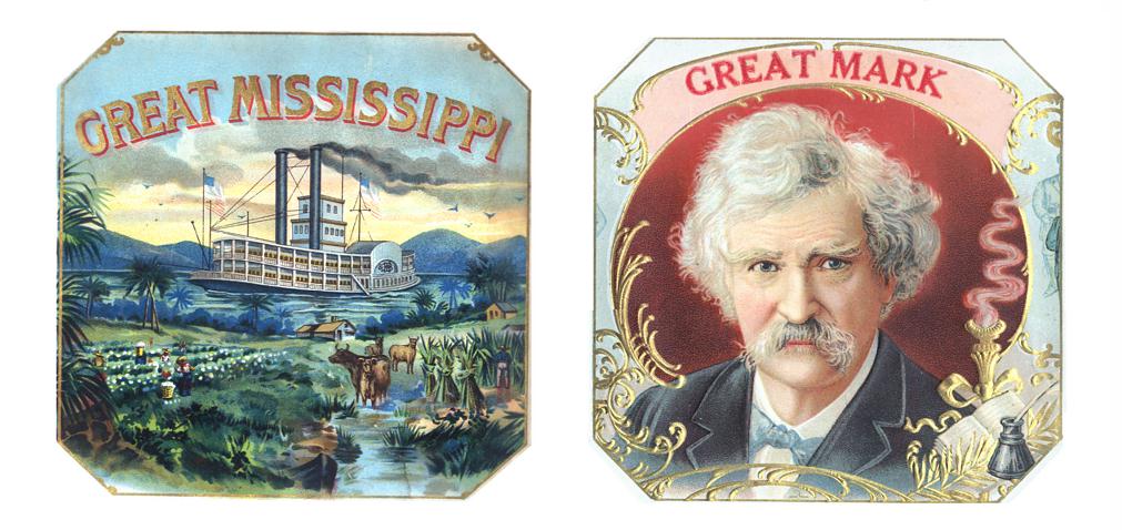 GreatMississippi&GreatMarkOctagonalCigarBoxLabelsEXP