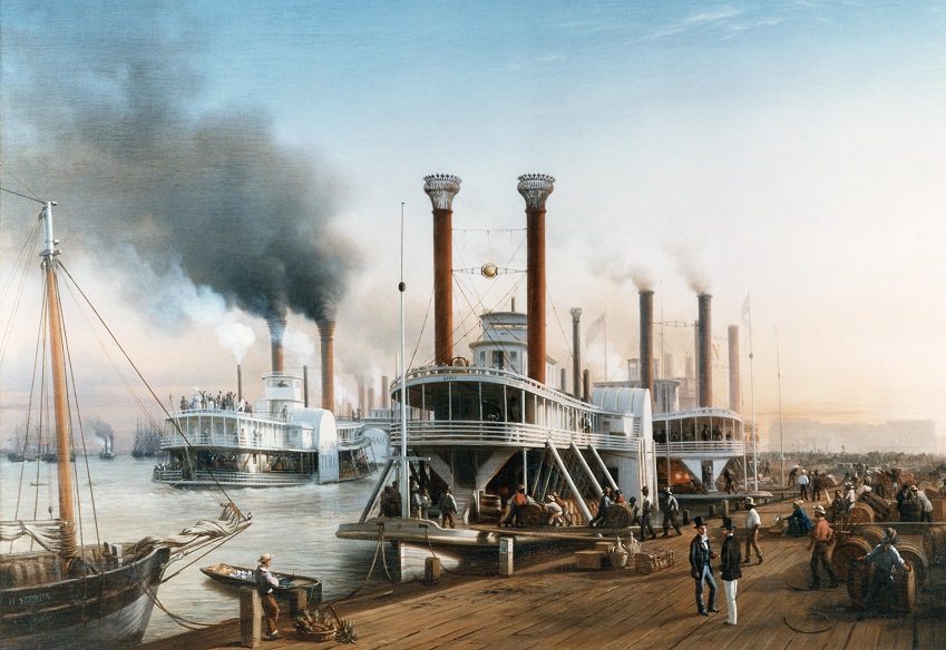 Hippolyte Sebron steamboat illustration