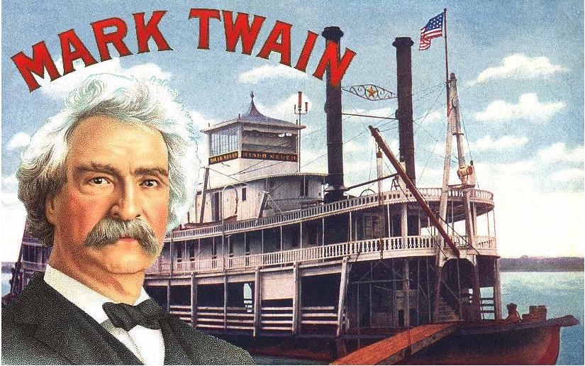 cigar box with steamboat illustration